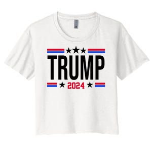 Pro Donald Trump 2024 Usa Election Women's Crop Top Tee