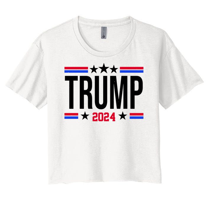 Pro Donald Trump 2024 Usa Election Women's Crop Top Tee