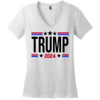 Pro Donald Trump 2024 Usa Election Women's V-Neck T-Shirt