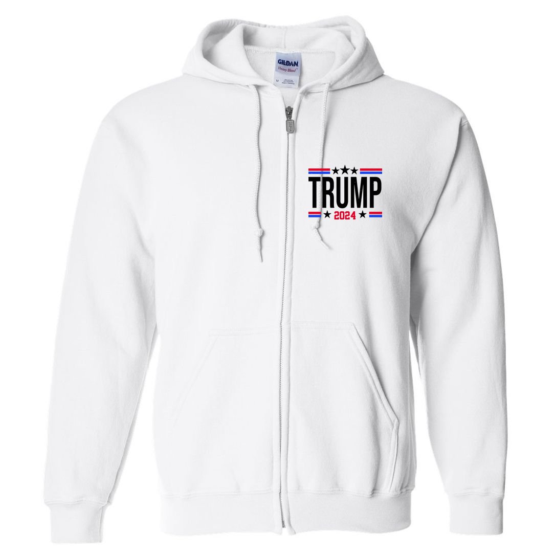 Pro Donald Trump 2024 Usa Election Full Zip Hoodie