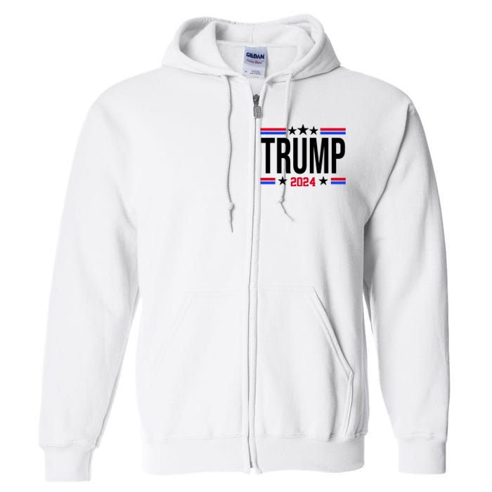 Pro Donald Trump 2024 Usa Election Full Zip Hoodie