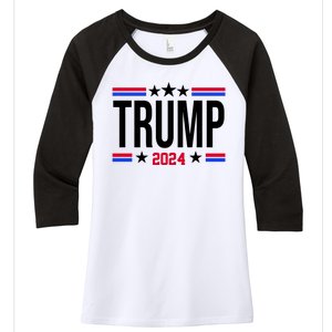 Pro Donald Trump 2024 Usa Election Women's Tri-Blend 3/4-Sleeve Raglan Shirt