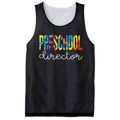 Preschool Director Tie Dye Appreciation Day Back To School Mesh Reversible Basketball Jersey Tank