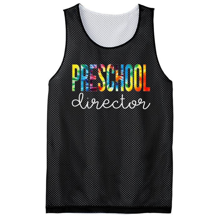 Preschool Director Tie Dye Appreciation Day Back To School Mesh Reversible Basketball Jersey Tank