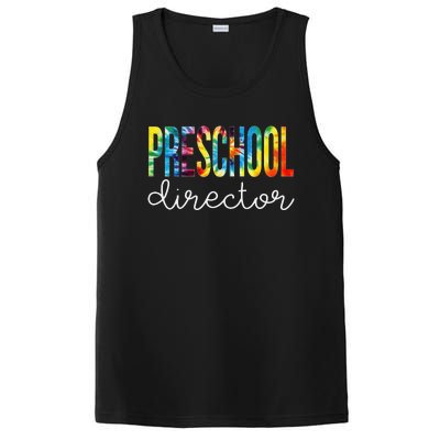 Preschool Director Tie Dye Appreciation Day Back To School PosiCharge Competitor Tank