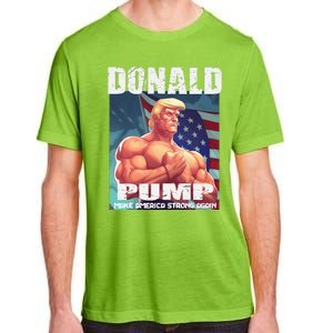 Patriotic Donald Trump Mug Shot Funny July 4th Donald Pump Adult ChromaSoft Performance T-Shirt