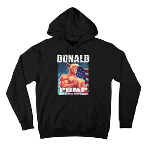 Patriotic Donald Trump Mug Shot Funny July 4th Donald Pump Hoodie