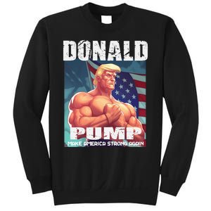 Patriotic Donald Trump Mug Shot Funny July 4th Donald Pump Sweatshirt