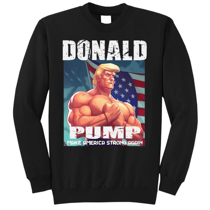 Patriotic Donald Trump Mug Shot Funny July 4th Donald Pump Sweatshirt