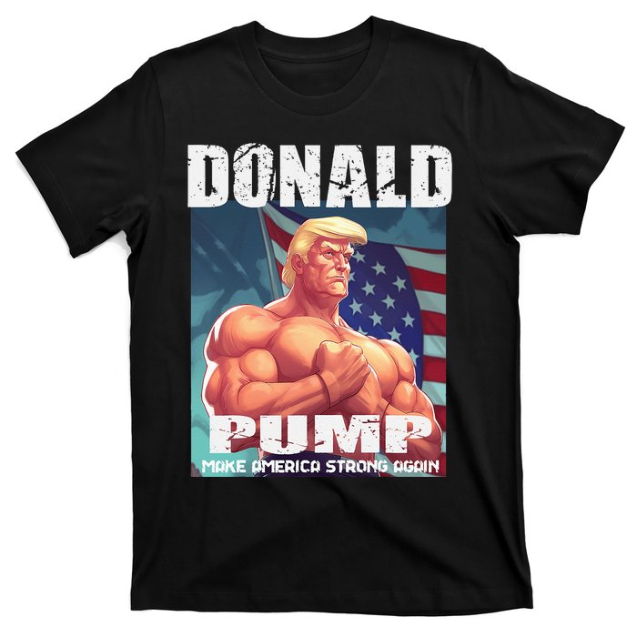 Patriotic Donald Trump Mug Shot Funny July 4th Donald Pump T-Shirt