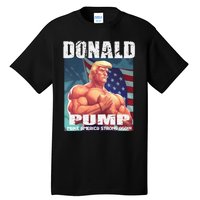 Patriotic Donald Trump Mug Shot Funny July 4th Donald Pump Tall T-Shirt