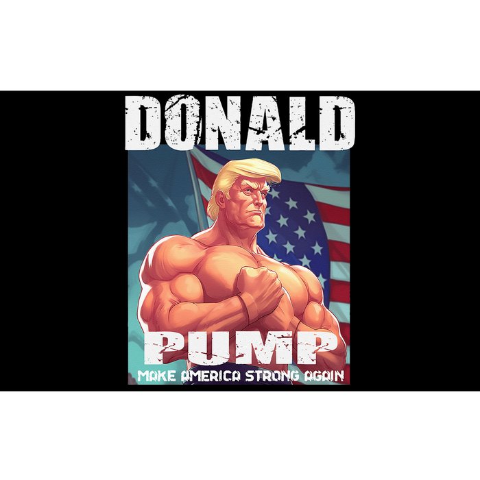 Patriotic Donald Trump Mug Shot Funny July 4th Donald Pump Bumper Sticker