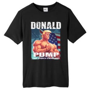 Patriotic Donald Trump Mug Shot Funny July 4th Donald Pump Tall Fusion ChromaSoft Performance T-Shirt