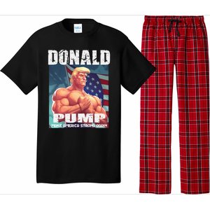 Patriotic Donald Trump Mug Shot Funny July 4th Donald Pump Pajama Set