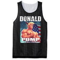 Patriotic Donald Trump Mug Shot Funny July 4th Donald Pump Mesh Reversible Basketball Jersey Tank