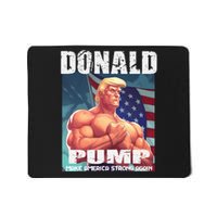 Patriotic Donald Trump Mug Shot Funny July 4th Donald Pump Mousepad