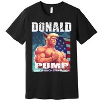 Patriotic Donald Trump Mug Shot Funny July 4th Donald Pump Premium T-Shirt