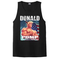 Patriotic Donald Trump Mug Shot Funny July 4th Donald Pump PosiCharge Competitor Tank