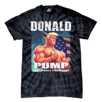 Patriotic Donald Trump Mug Shot Funny July 4th Donald Pump Tie-Dye T-Shirt