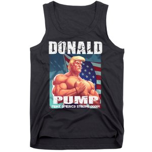 Patriotic Donald Trump Mug Shot Funny July 4th Donald Pump Tank Top