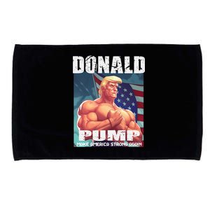 Patriotic Donald Trump Mug Shot Funny July 4th Donald Pump Microfiber Hand Towel