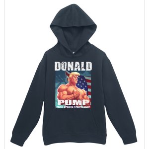 Patriotic Donald Trump Mug Shot Funny July 4th Donald Pump Urban Pullover Hoodie