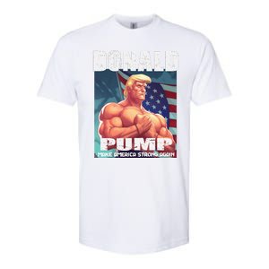 Patriotic Donald Trump Mug Shot Funny July 4th Donald Pump Softstyle CVC T-Shirt