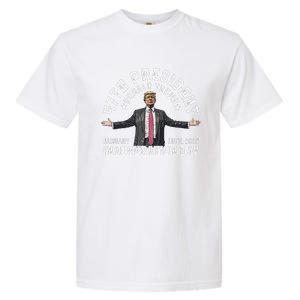 President Donald Trump Inauguration Day 2025 Memorabilia Garment-Dyed Heavyweight T-Shirt