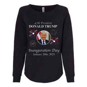 President Donald Trump Inauguration Day 2025 47th Usa Flag Womens California Wash Sweatshirt