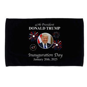 President Donald Trump Inauguration Day 2025 47th Usa Flag Microfiber Hand Towel