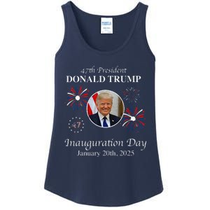 President Donald Trump Inauguration Day 2025 47th Usa Flag Ladies Essential Tank