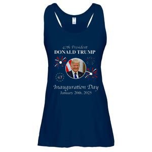 President Donald Trump Inauguration Day 2025 47th Usa Flag Ladies Essential Flowy Tank