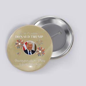 President Donald Trump Inauguration Day 2025 47th Usa Flag Button