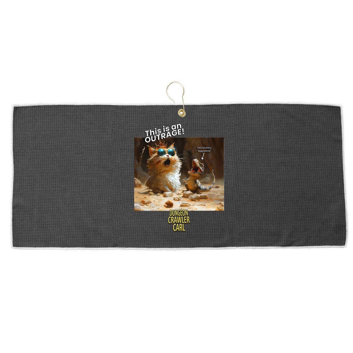 Princess Donut - This Is An Outrage! Large Microfiber Waffle Golf Towel