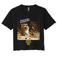 Princess Donut - This Is An Outrage! Women's Crop Top Tee