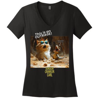 Princess Donut - This Is An Outrage! Women's V-Neck T-Shirt