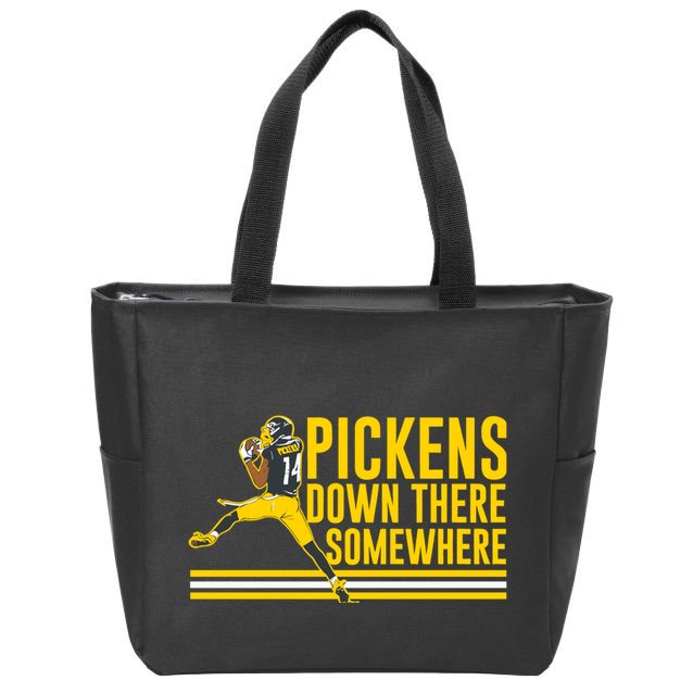 Pickens Down There Somewhere George Pickens Football Lover Zip Tote Bag
