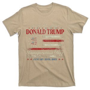 President Donald Trump 45 47 Inauguration Day 2025 Usa Flag T-Shirt