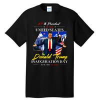 President Donald Trump Inauguration Day 2025 47th Usa Flag Tall T-Shirt