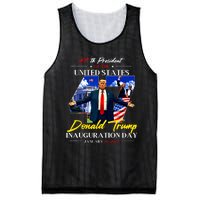 President Donald Trump Inauguration Day 2025 47th Usa Flag Mesh Reversible Basketball Jersey Tank