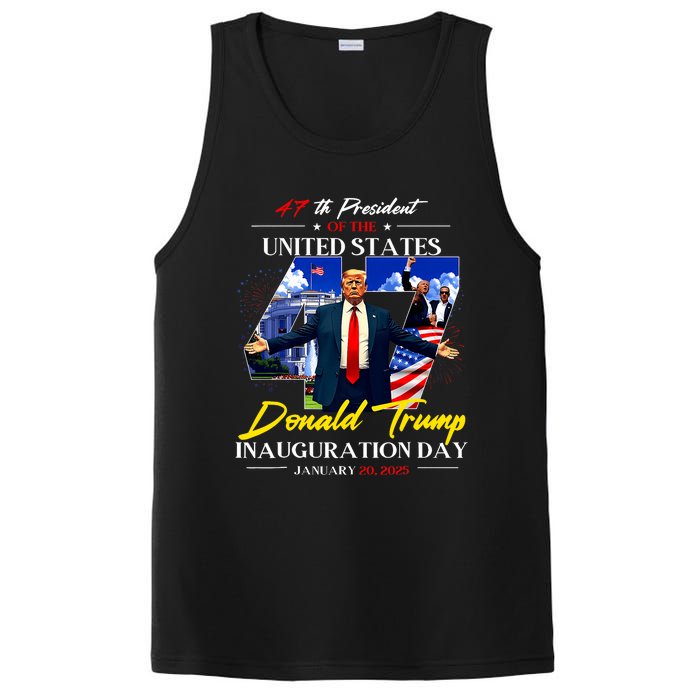 President Donald Trump Inauguration Day 2025 47th Usa Flag PosiCharge Competitor Tank