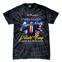 President Donald Trump Inauguration Day 2025 47th Usa Flag Tie-Dye T-Shirt