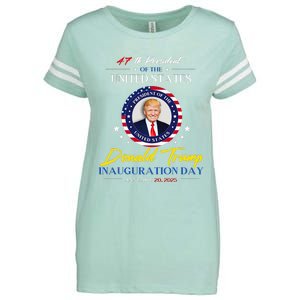 President Donald Trump Inauguration Day 2025 47th President Enza Ladies Jersey Football T-Shirt