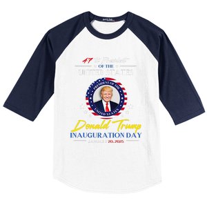 President Donald Trump Inauguration Day 2025 47th President Baseball Sleeve Shirt