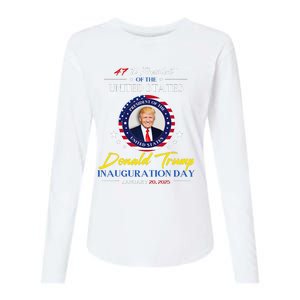 President Donald Trump Inauguration Day 2025 47th President Womens Cotton Relaxed Long Sleeve T-Shirt