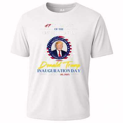 President Donald Trump Inauguration Day 2025 47th President Cooling Performance Crew T-Shirt