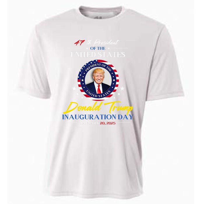 President Donald Trump Inauguration Day 2025 47th President Cooling Performance Crew T-Shirt