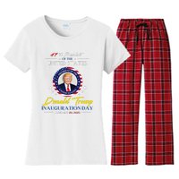 President Donald Trump Inauguration Day 2025 47th President Women's Flannel Pajama Set