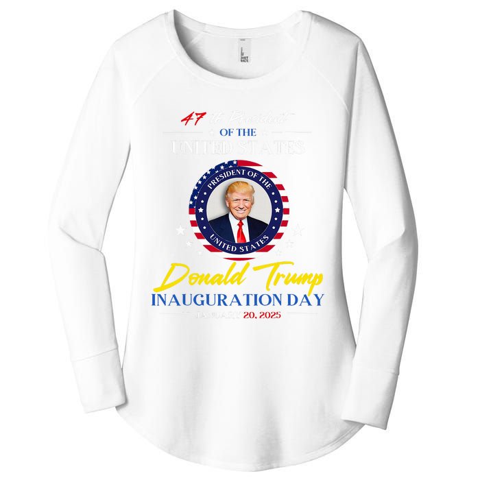 President Donald Trump Inauguration Day 2025 47th President Women's Perfect Tri Tunic Long Sleeve Shirt