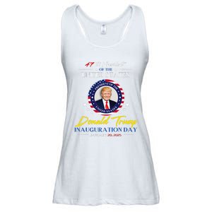 President Donald Trump Inauguration Day 2025 47th President Ladies Essential Flowy Tank